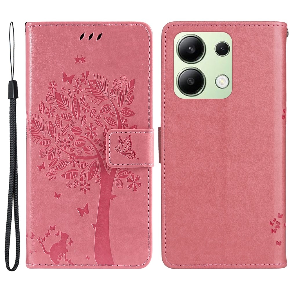 Fák könyve tok Xiaomi Redmi Note 13-hoz - rózsaszín