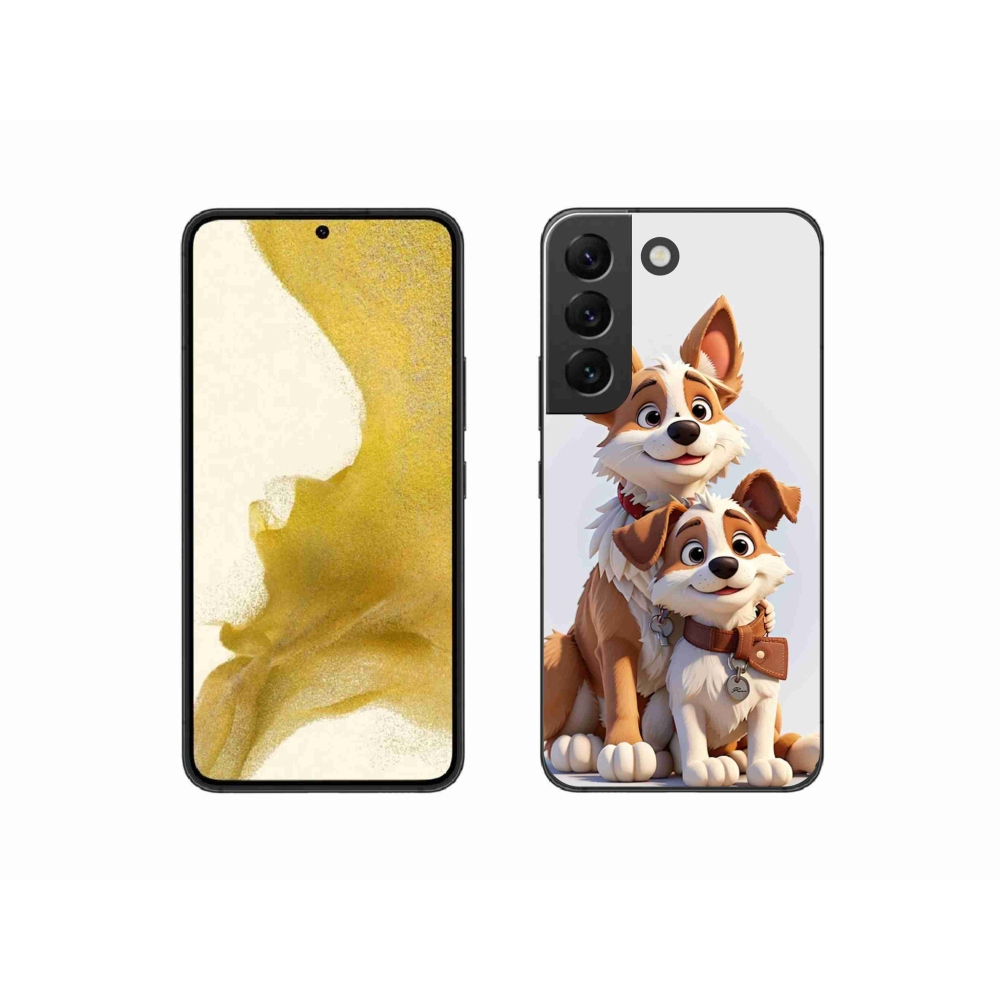 Gél borítás mmCase Samsung Galaxy S22 5G - rajzoló kutyákhoz