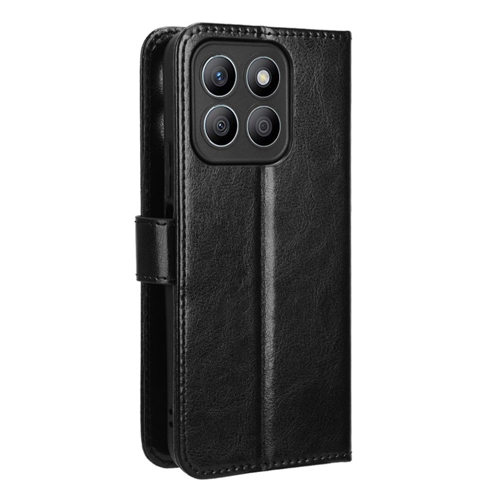 Őrült könyv tok a Honor X8c-hez - fekete