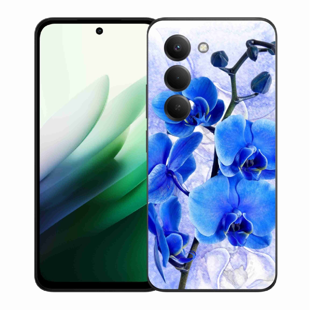 Gél borító mmCase a Xiaomi Redmi 15 5G-hez - kék virágok