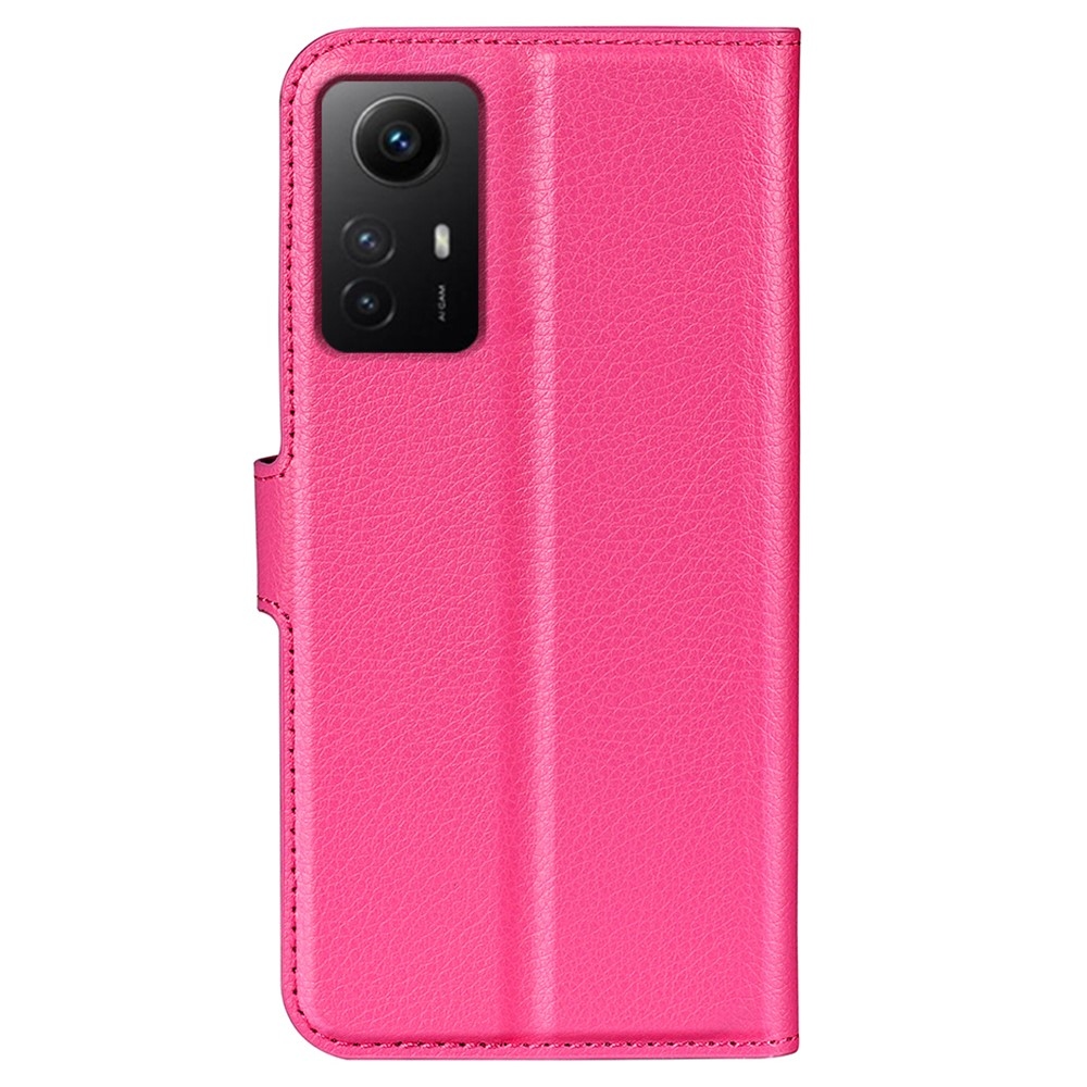 Litchi könyv tok a Xiaomi Redmi Note 12S-hez - rózsaszínű