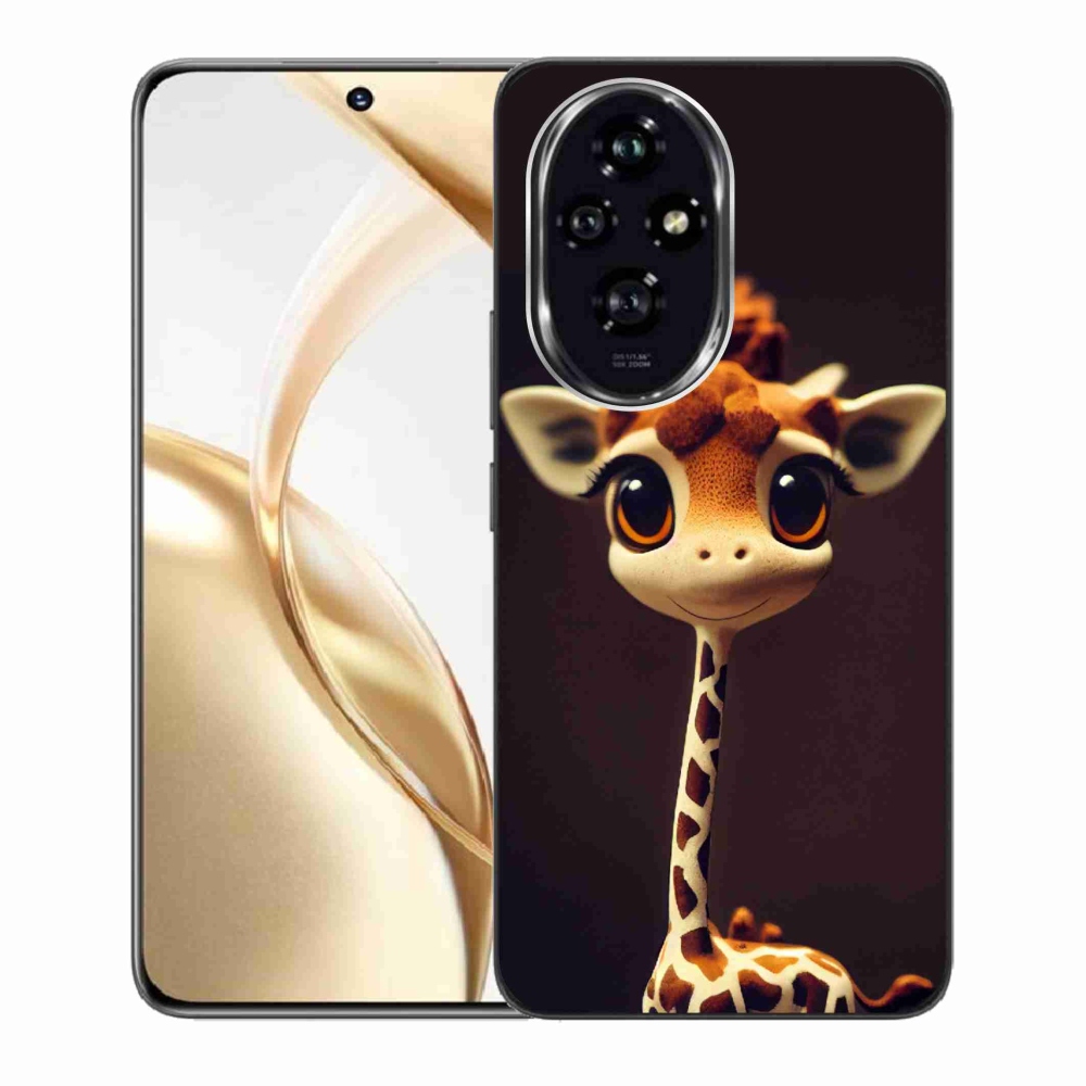 Zselés borítás mmCase a Honor 200 5G készülékhez - kis zsiráf