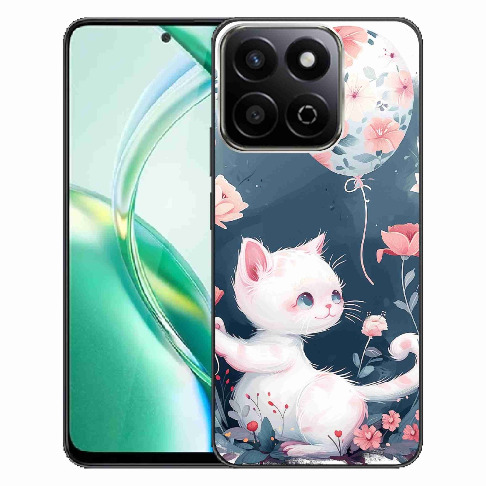 Zselés borító mmCase a Honor 200 Smart 5G készülékhez - cica lufival