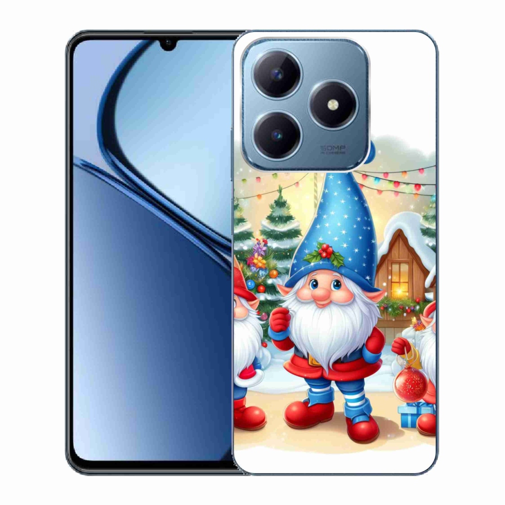 Gél borítás mmCase a Realme C63 készülékhez - Karácsonyi manók