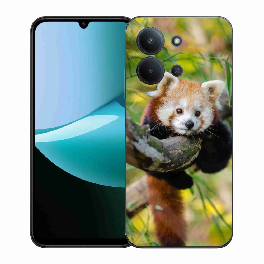Gél borítás mmCase a Xiaomi Redmi 15C 4G (171mm)/Poco C85 4G (171mm) számára - panda piros
