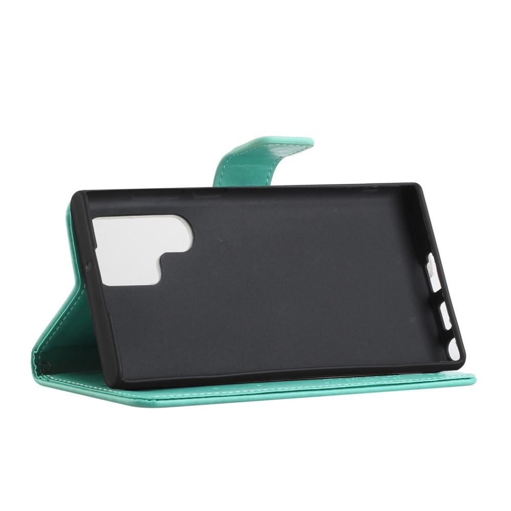 Fa könyv tok Samsung Galaxy S24 Ultra készülékhez - teal - teal