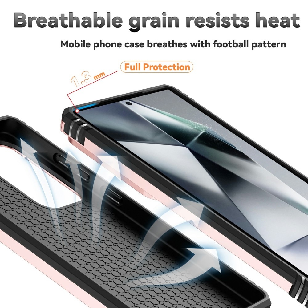 Gyűrűálló borítás Samsung Galaxy S25 Ultra készülékhez - rózsaarany