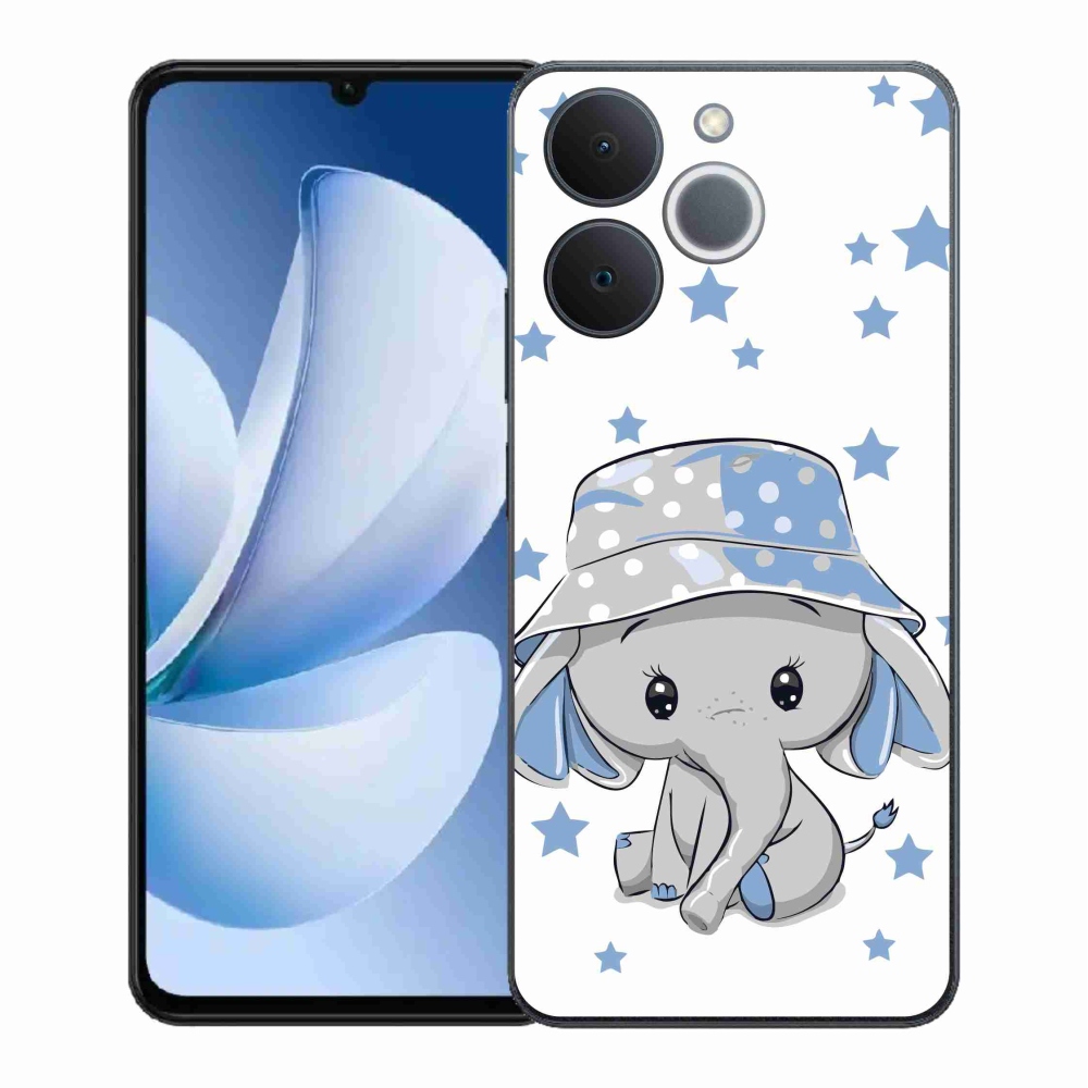 Zselés borítás mmCase a Realme Note 70T készülékhez - kék elefánt