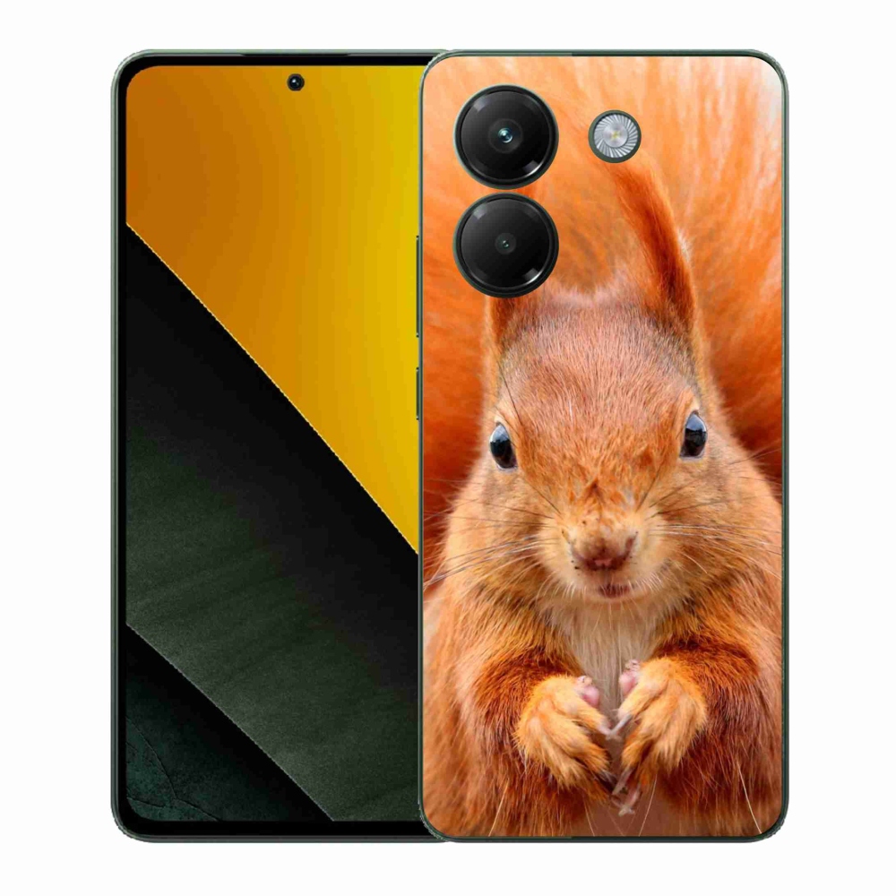 Gél borítás mmCase a Xiaomi Poco M7 Pro 5G számára - mókus