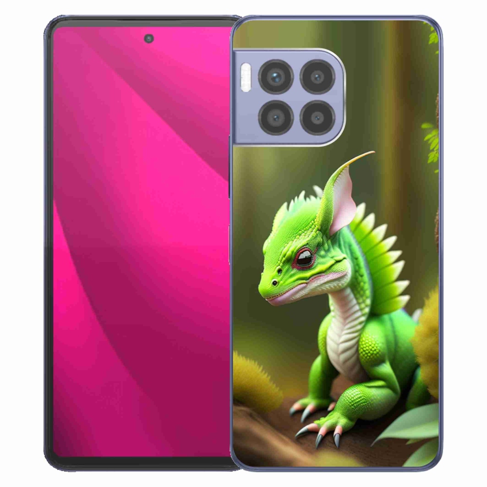 Zselés borítás mmCase a T-Mobile T Phone 2 Pro készülékhez - zöld sárkány