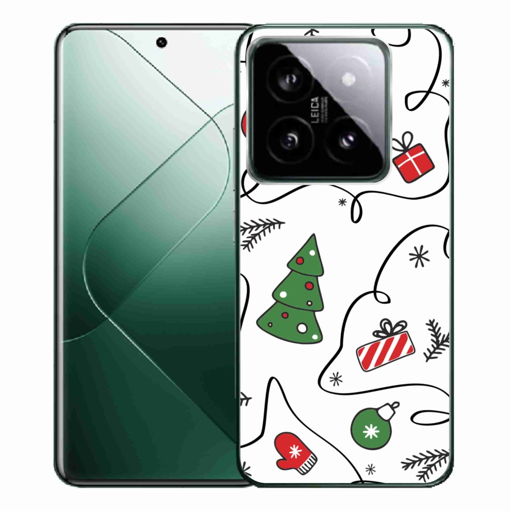 Gél borítás mmCase a Xiaomi 14 Pro számára - karácsonyi motívumok