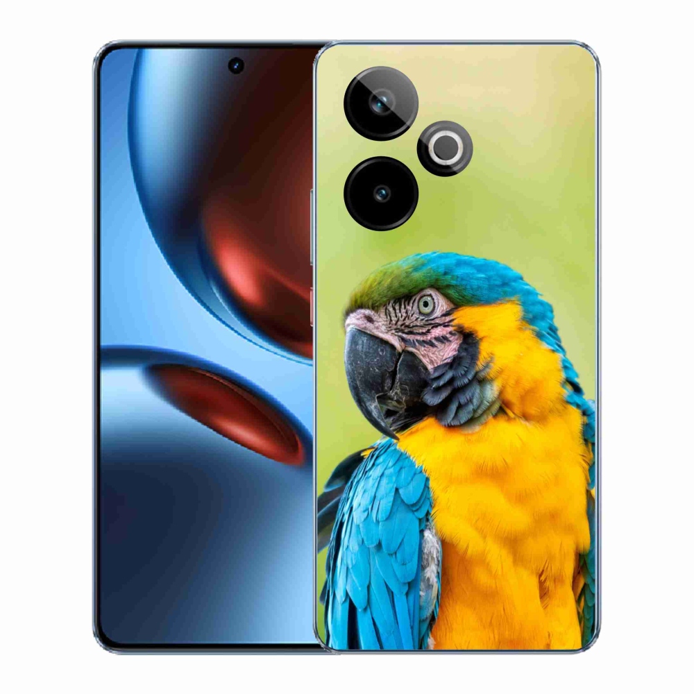 Gél borítás mmCase a Realme GT 7 5G/GT 7T 5G - parrot ara 2 számára