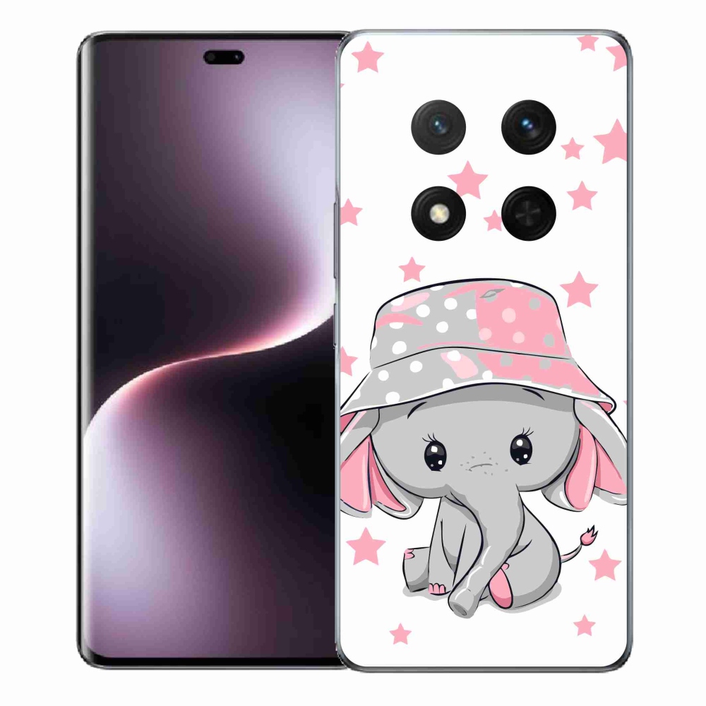 Gél borítás mmCase a Honor Magic 7 Lite 5G készülékhez - rózsaszín elefánt