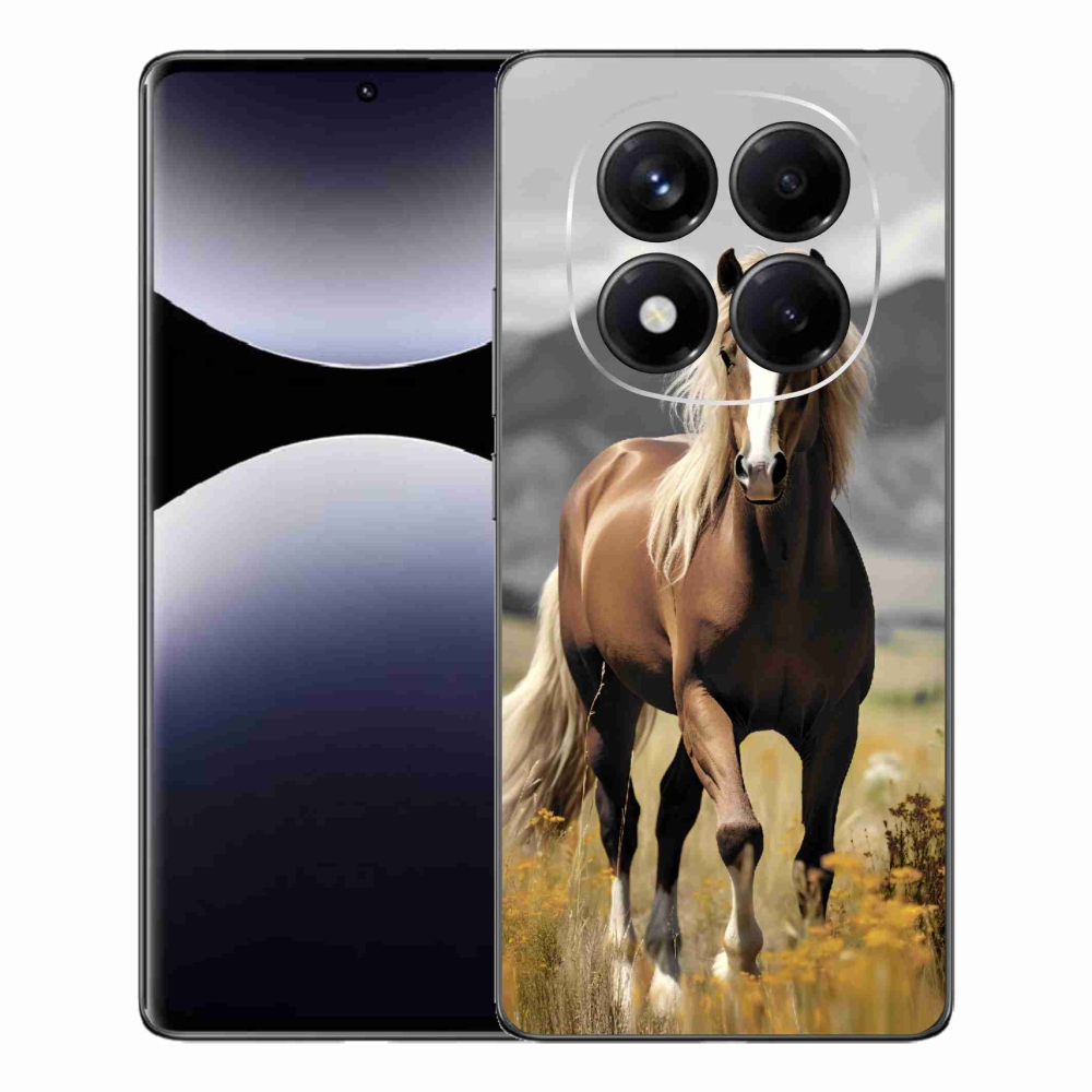 Gél borítás mmCase a Xiaomi Redmi Note 14 Pro-hoz - barna ló 1