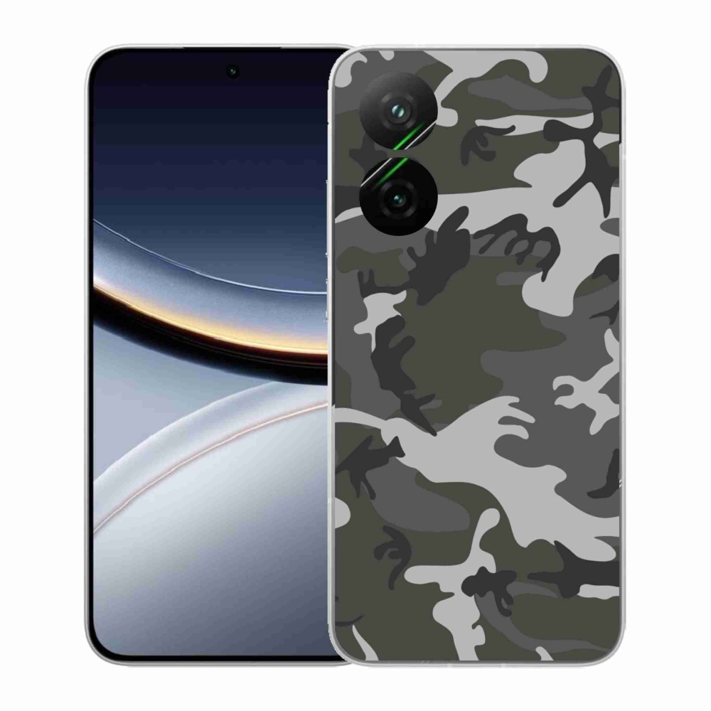 Gél borítás mmCase a Xiaomi Poco F7 5G számára - álcázó mintázat