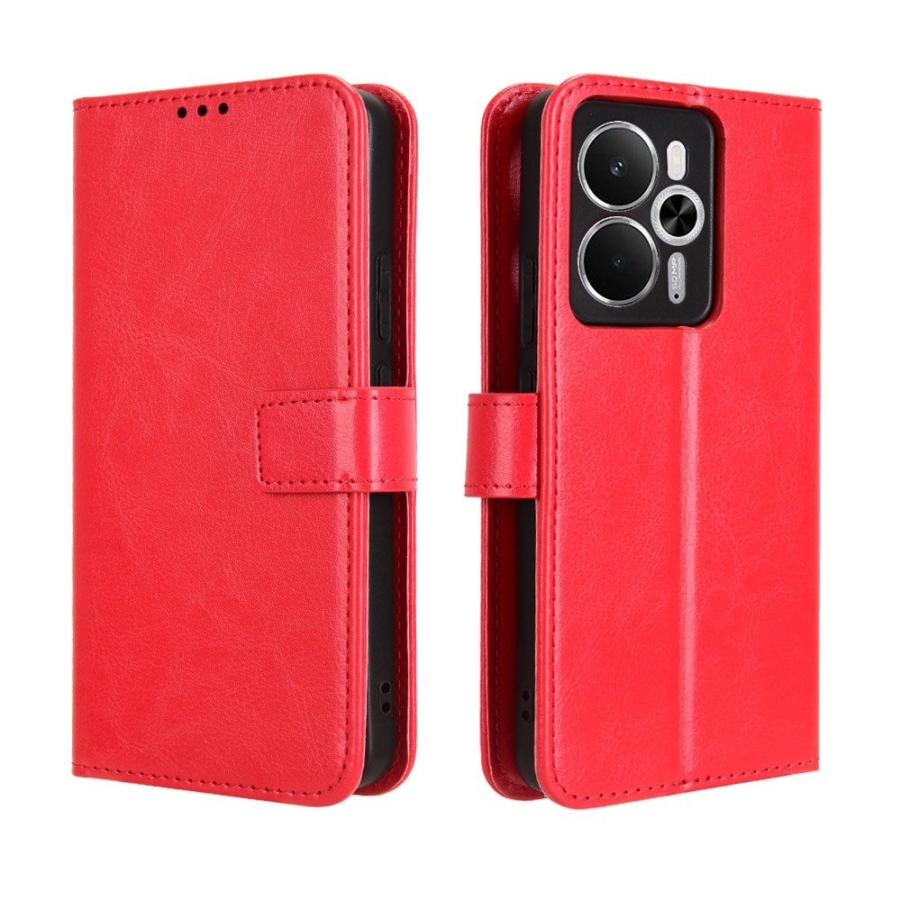 Őrült könyvtáska a Realme 14 5G/14T 5G számára - piros