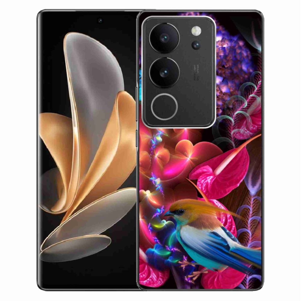 Gél borító mmCase a Vivo V29 5G-hez - színes virágok