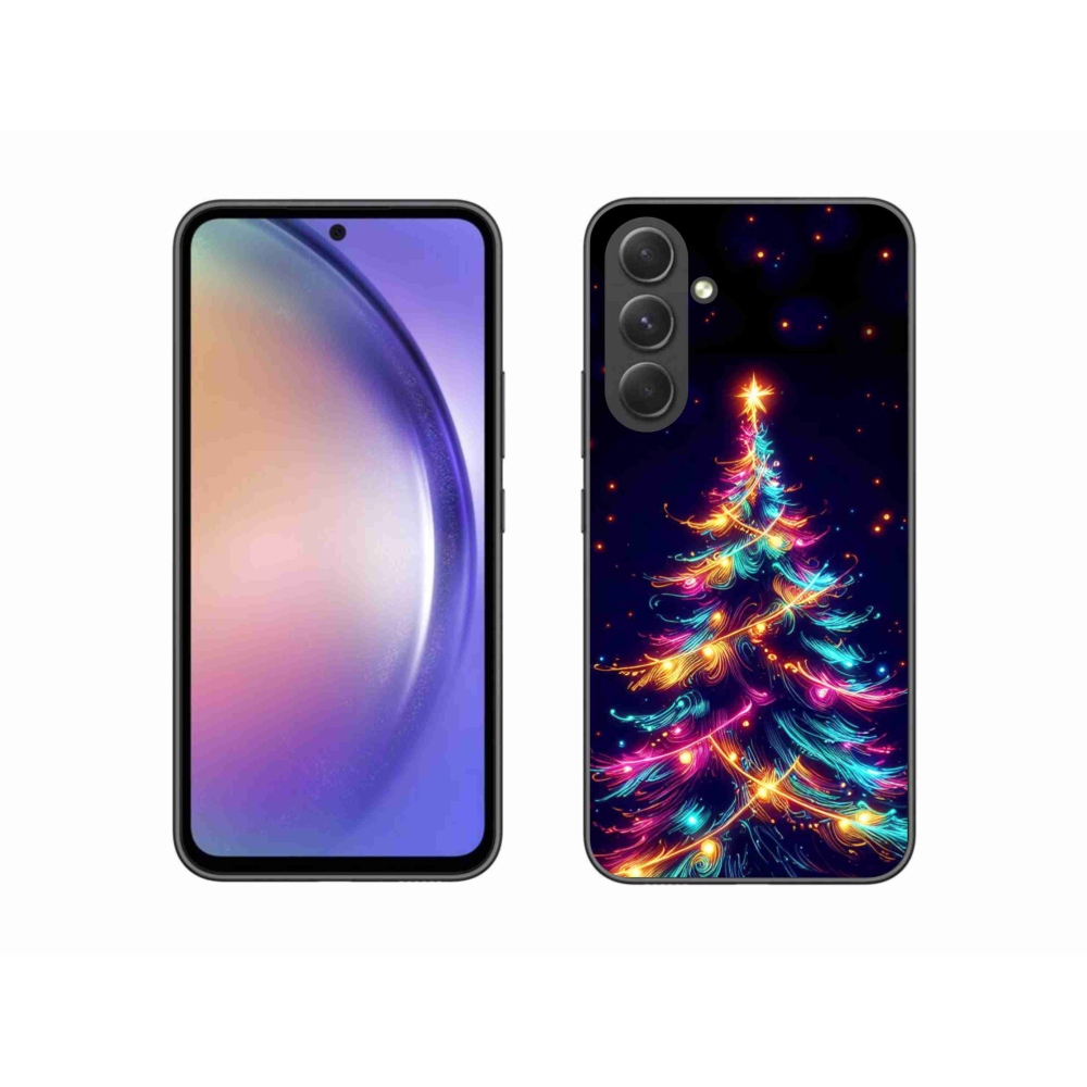 Gél borítás mmCase Samsung Galaxy A54 5G - neon karácsonyfa