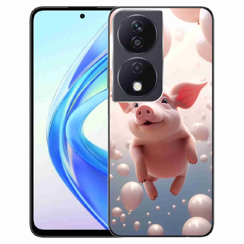 Zselés borítás mmCase a Honor X7b/Honor 90 Smart készülékhez - malacka lufikkal