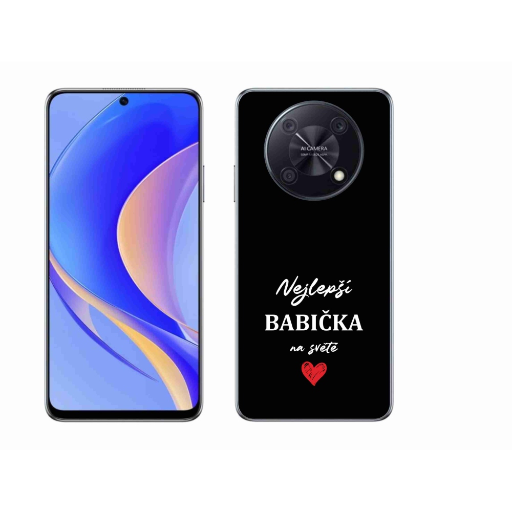Gél borító mmCase a Huawei Nova Y90 - a legjobb nagymama 1 fekete háttérrel