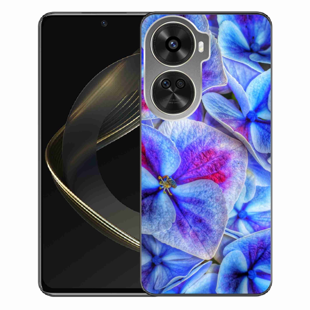 Gél védőhuzat mmCase a Huawei Nova 12 SE-hez - kék virágok 1