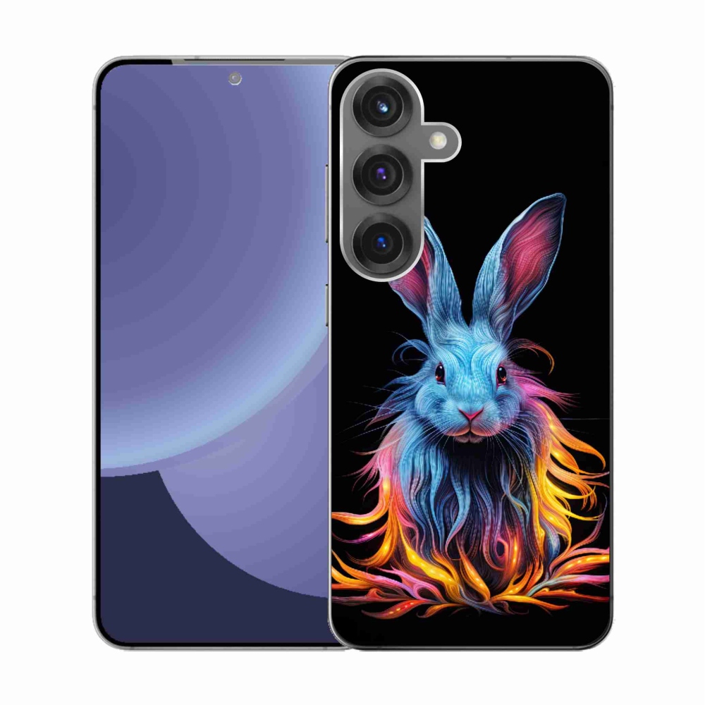 Gél borítás mmCase Samsung Galaxy S25 készülékhez - absztrakt nyúl
