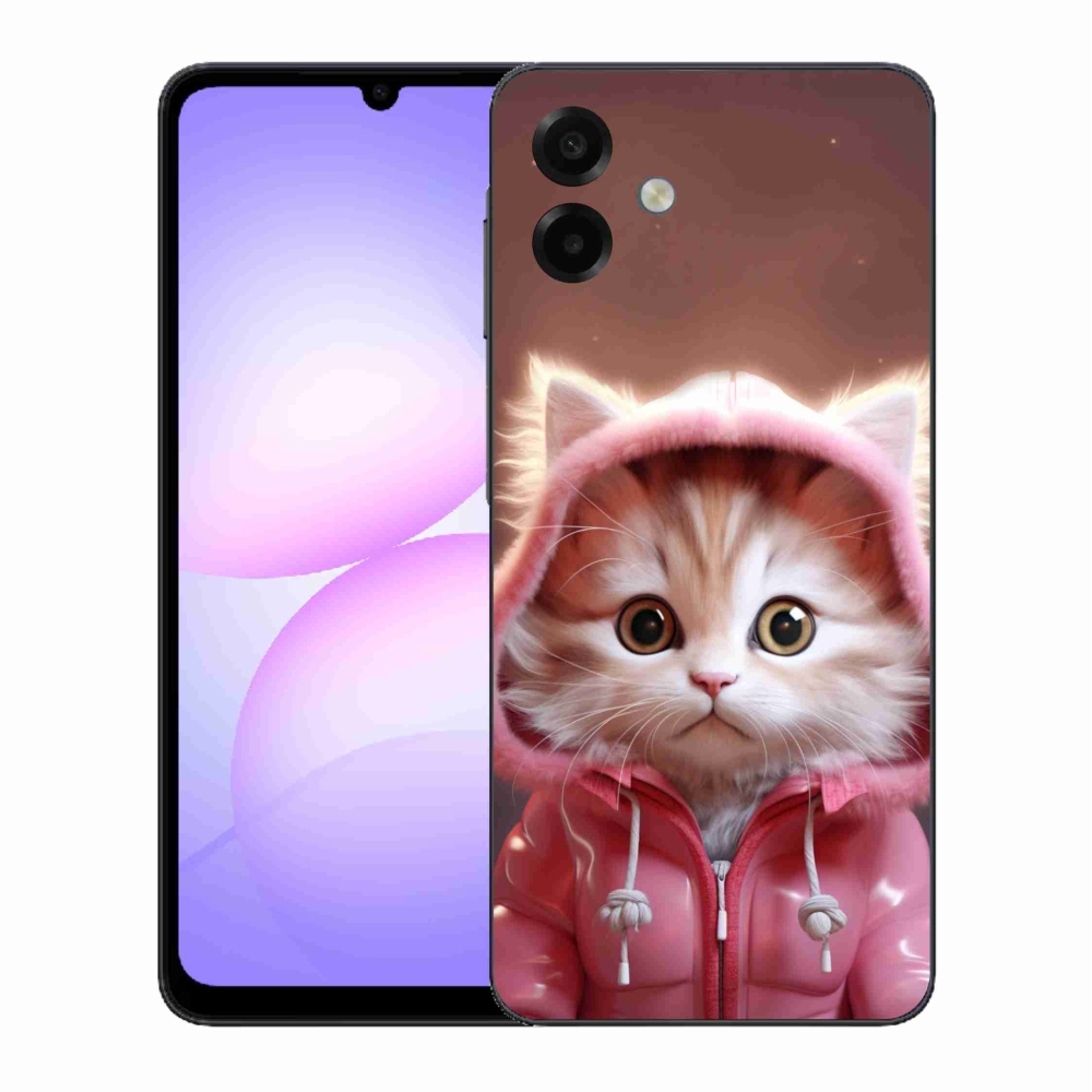 Gél borítás mmCase Samsung Galaxy A07 4G - aranyos cica 3