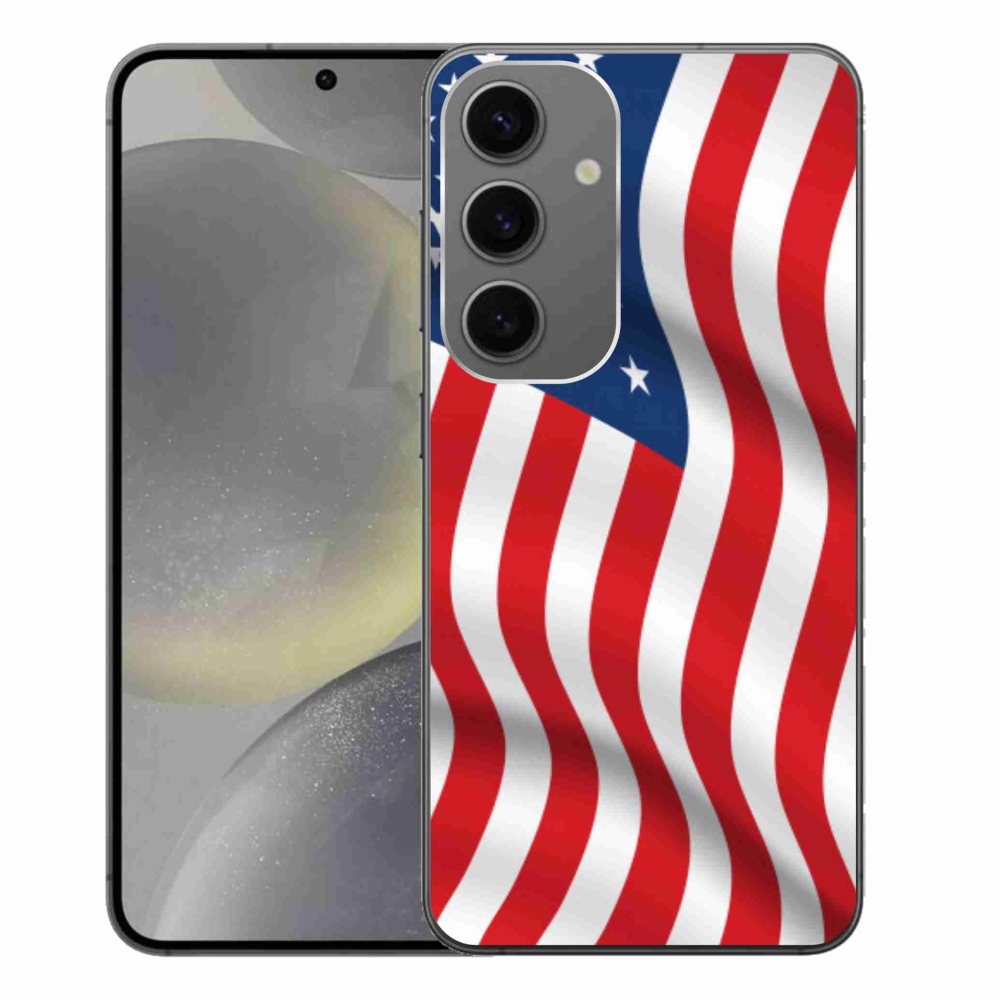 Gél védőhuzat mmCase Samsung Galaxy S24+ - amerikai zászlóhoz