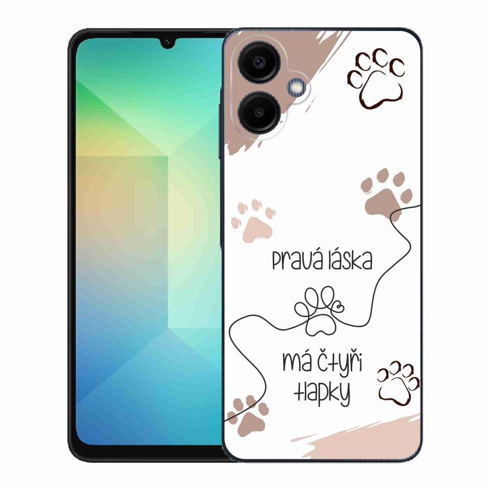 Gél borítás mmCase Samsung Galaxy A06 4G - kutya motívum 1 fehér háttér