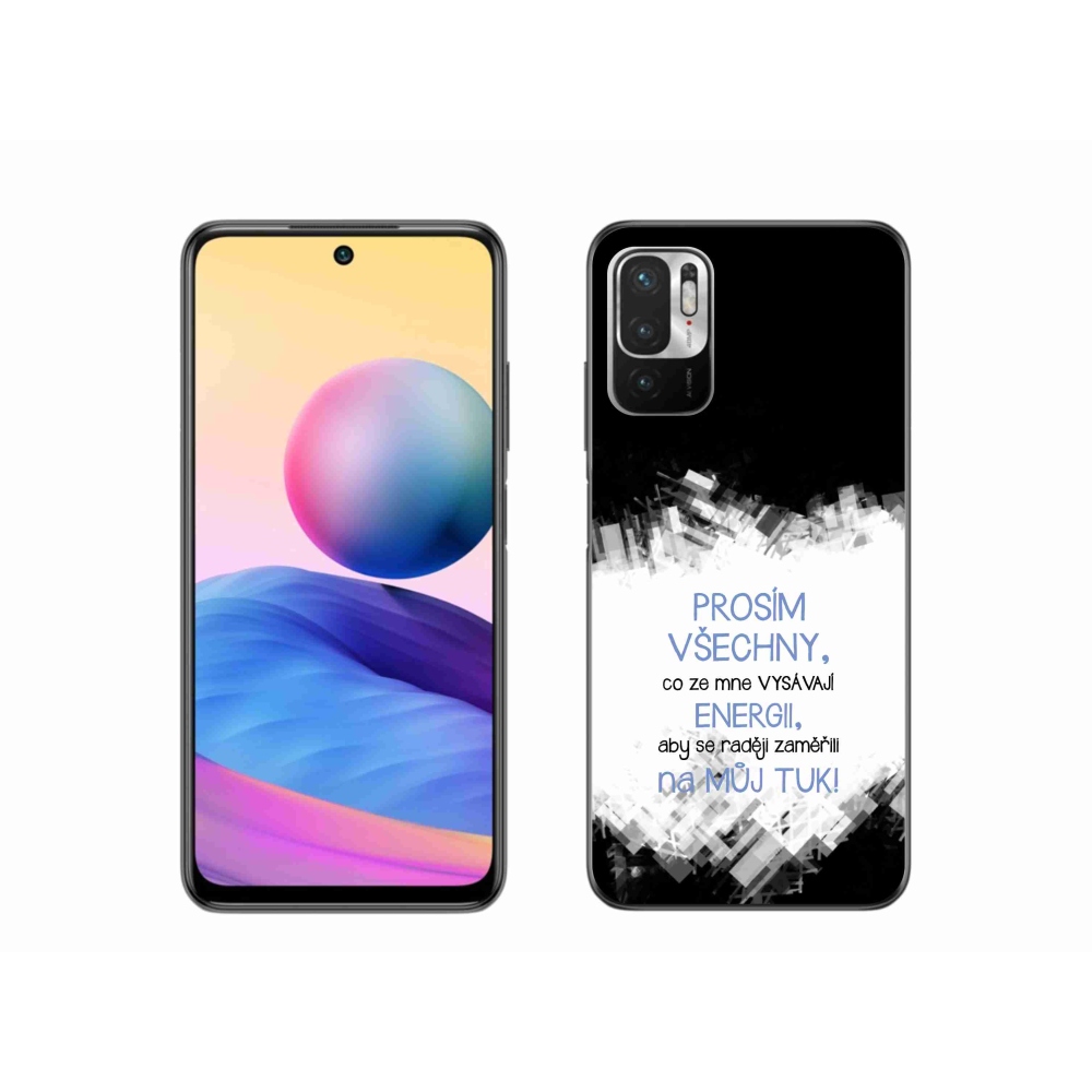 Gél borító mmCase a Xiaomi Poco M3 Pro/5G számára - vicces szöveg 1 kék