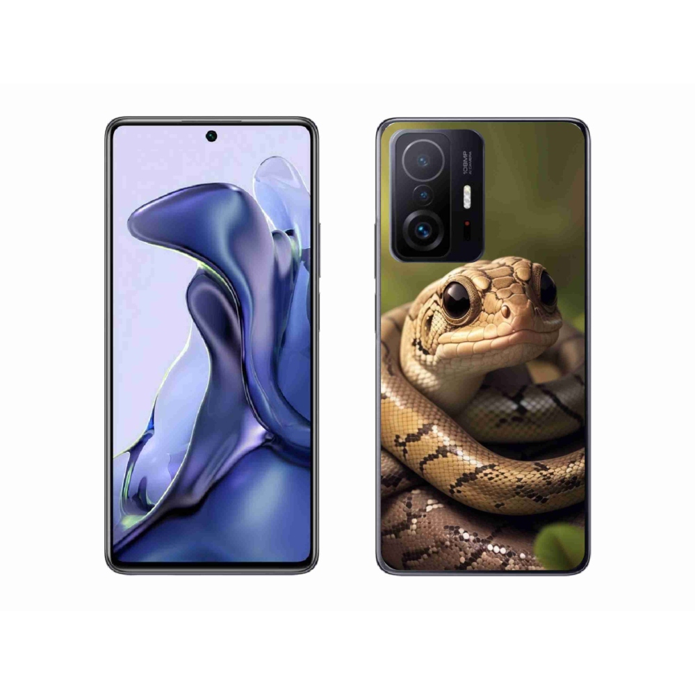 Gél borítás mmCase a Xiaomi 11T Pro számára - kígyó 1