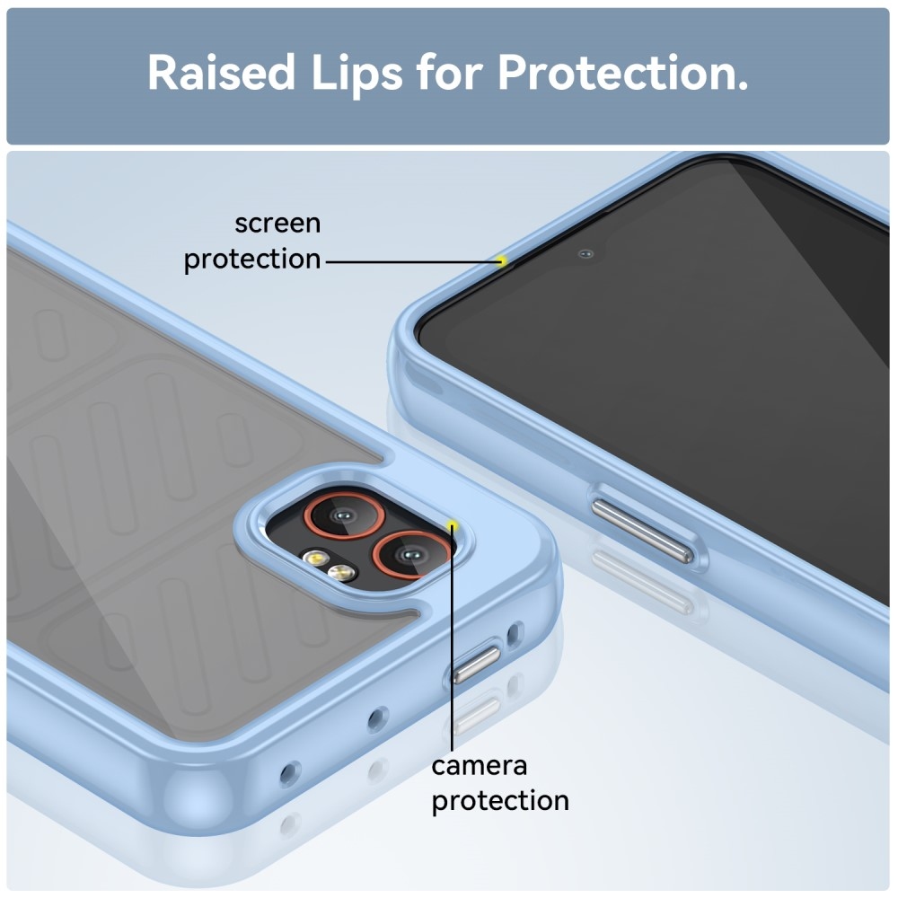 Gél tok kemény hátlappal Samsung Galaxy Xcover 7 Pro készülékhez - kék