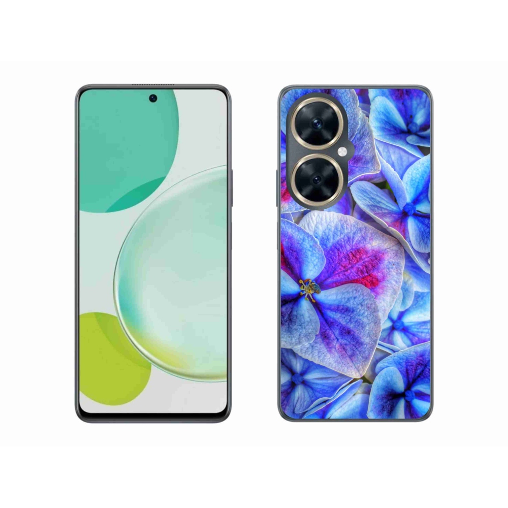 Gél védőhuzat mmCase a Huawei Nova 11i készülékhez - kék virágok 1