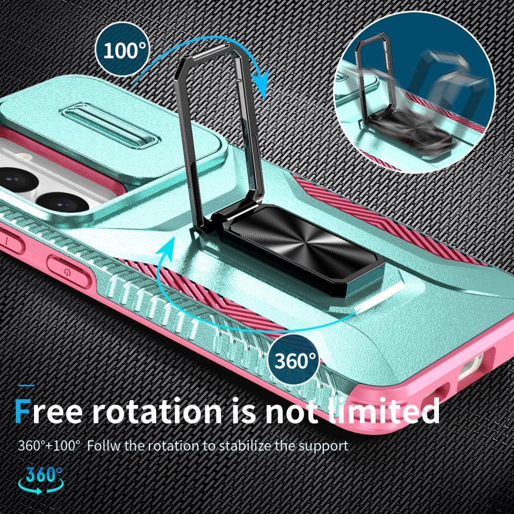 Csúszásálló borító Samsung Galaxy S24+/S25+ készülékhez - teal/pink