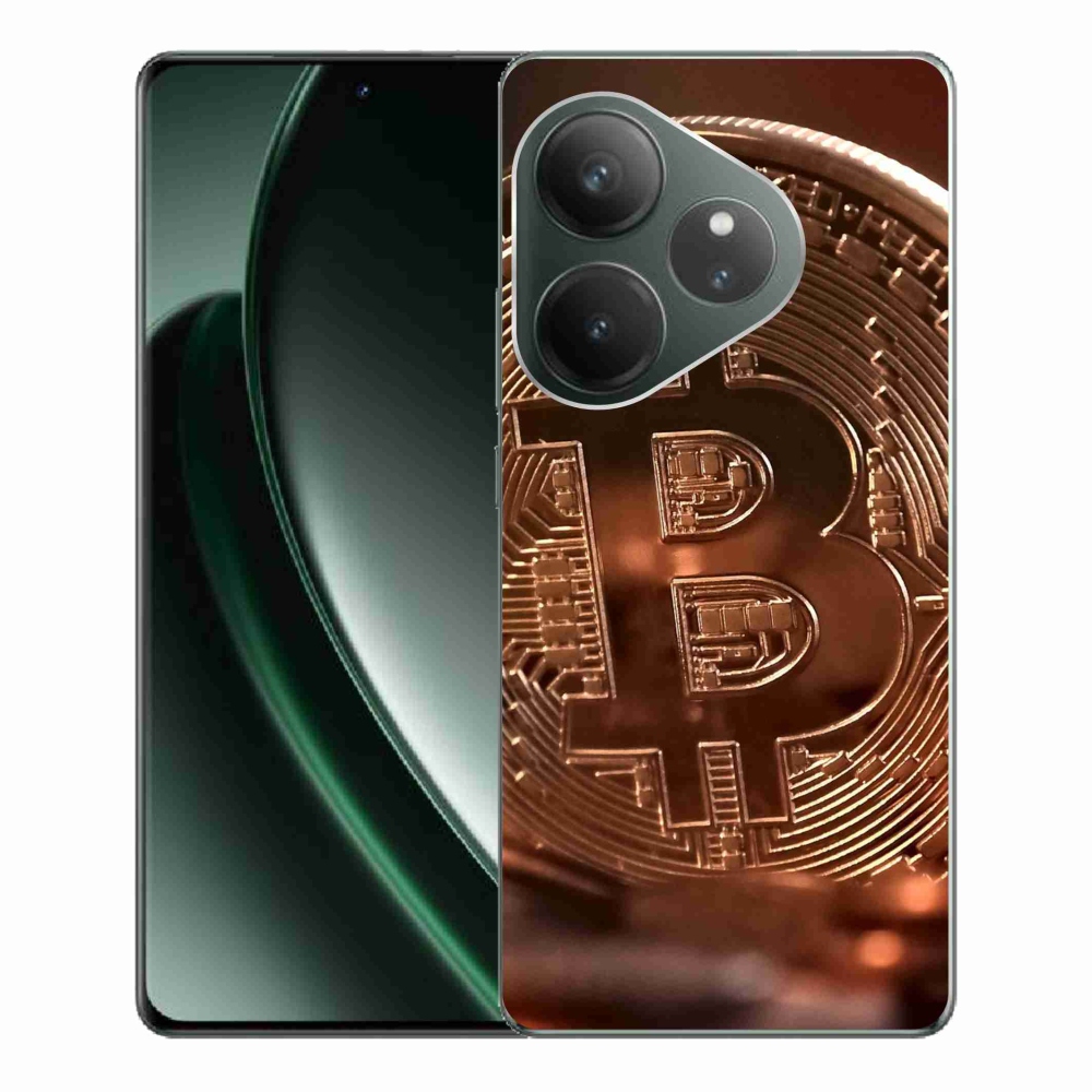Gél borítás mmCase a Realme GT 6 5G/GT 6T 5G számára - bitcoin
