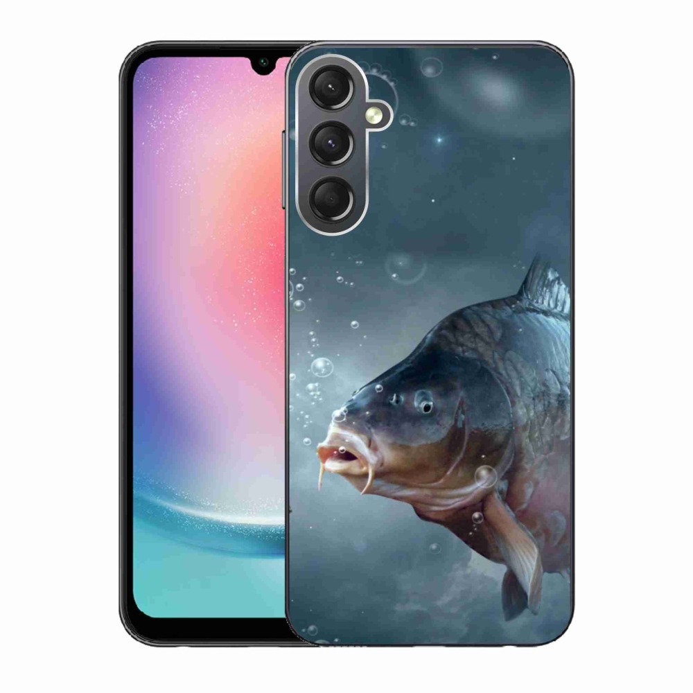 Gél borítás mmCase Samsung Galaxy A24 készülékhez - ponty és buborékok