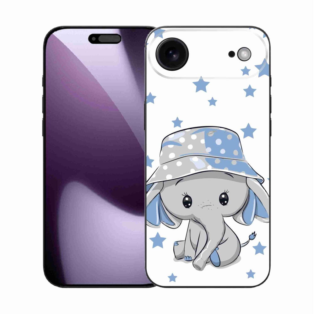 Zselés borítás mmCase iPhone 17 Air készülékhez - kék elefánt