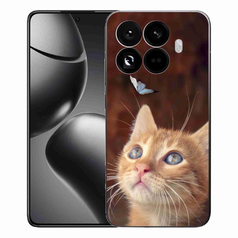 Gél borítás mmCase a Xiaomi 15T Pro számára - pillangó és cica
