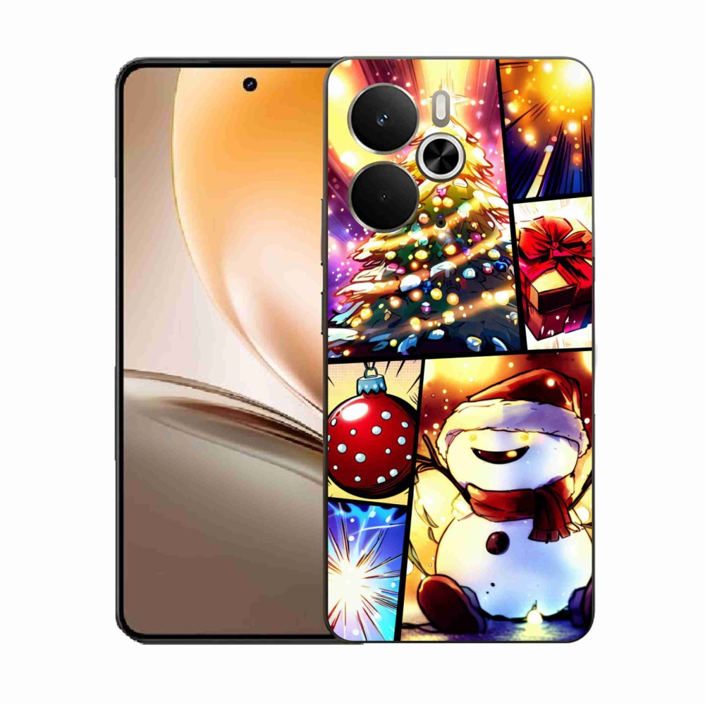 Gél borító mmCase a Realme 14 5G/14T 5G készülékhez - Karácsonyi motívumok 1