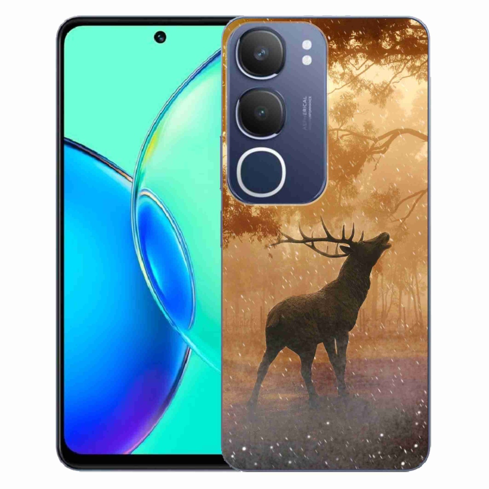 Zselés borítás mmCase a Vivo Y19s készülékhez - szarvasok a szarvasbőgésben
