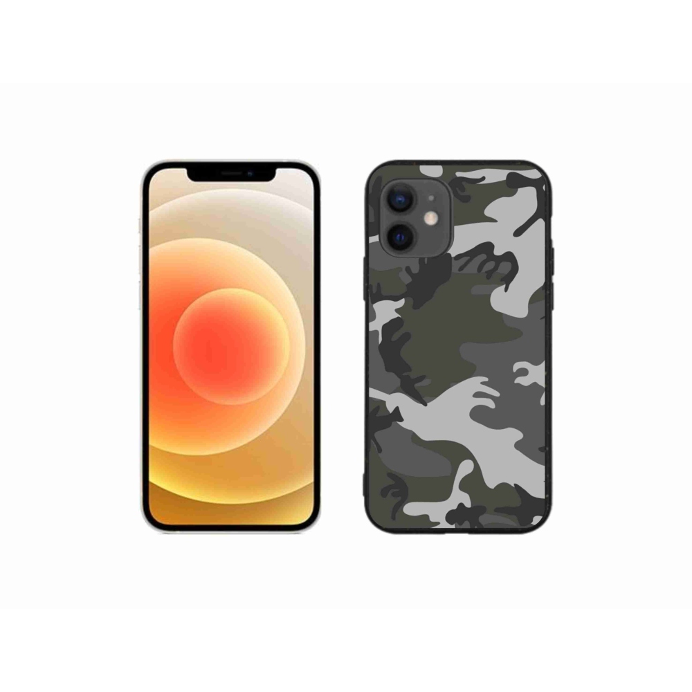 Zselés borítás mmCase iPhone 12 mini készülékhez - álcázott minta