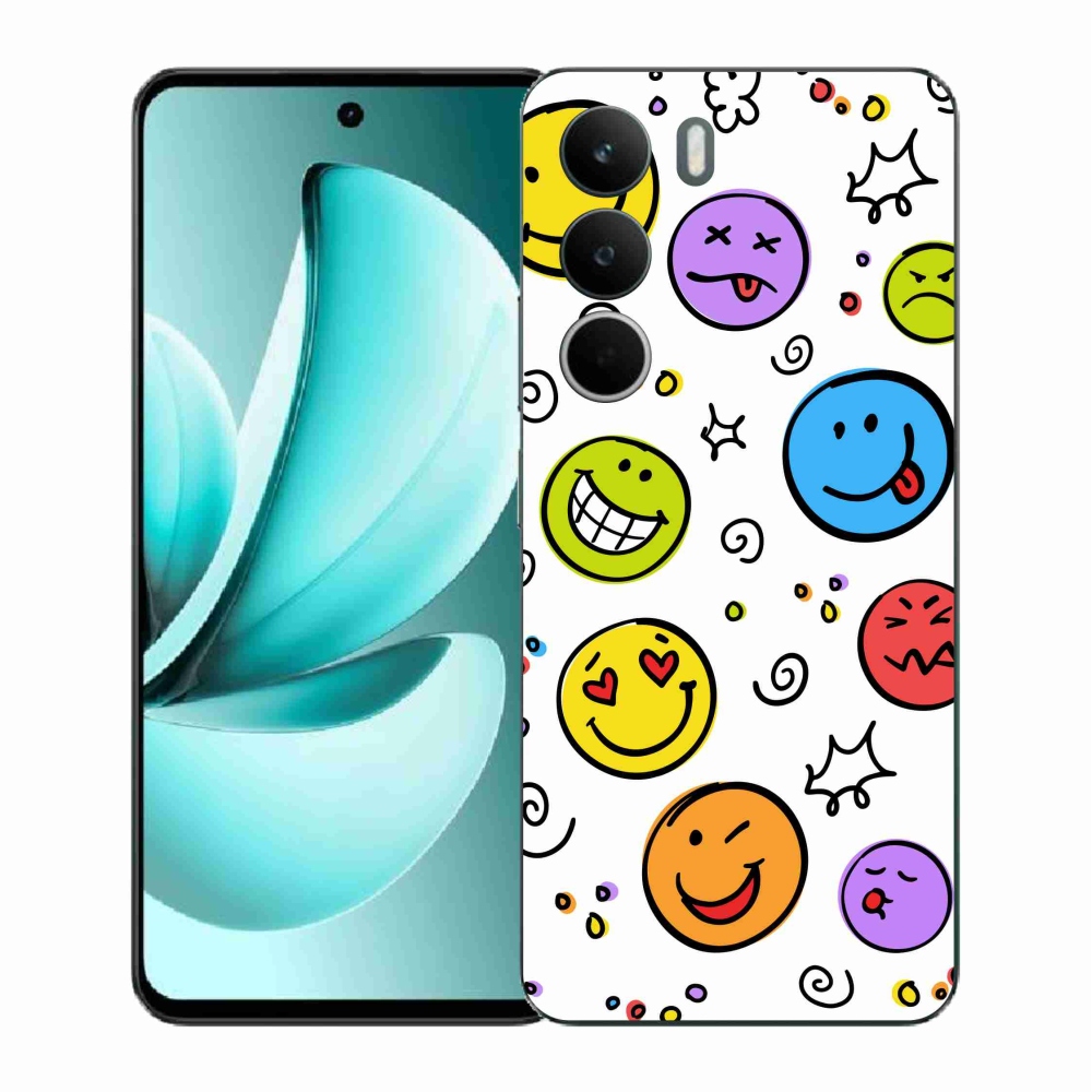 Gél borító mmCase a Realme C71 készülékhez - smiley-k