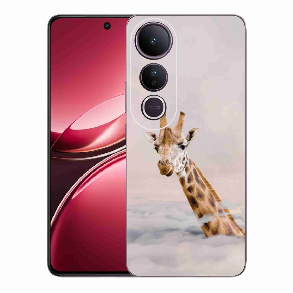 Gél borítás mmCase a Vivo V50 Lite 4G/5G készülékhez - zsiráf a felhőkben
