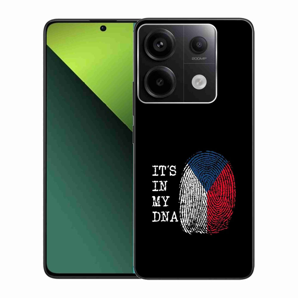 Gél borító mmCase a Xiaomi Redmi Note 13 Pro 5G/Poco X6 5G - zászlós ujjlenyomat fekete háttérrel