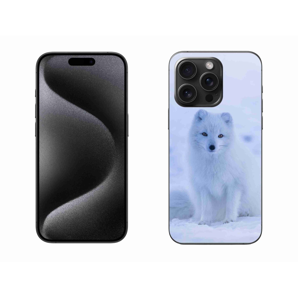 Zselés borítás mmCase iPhone 15 Pro Max készülékhez - polár róka