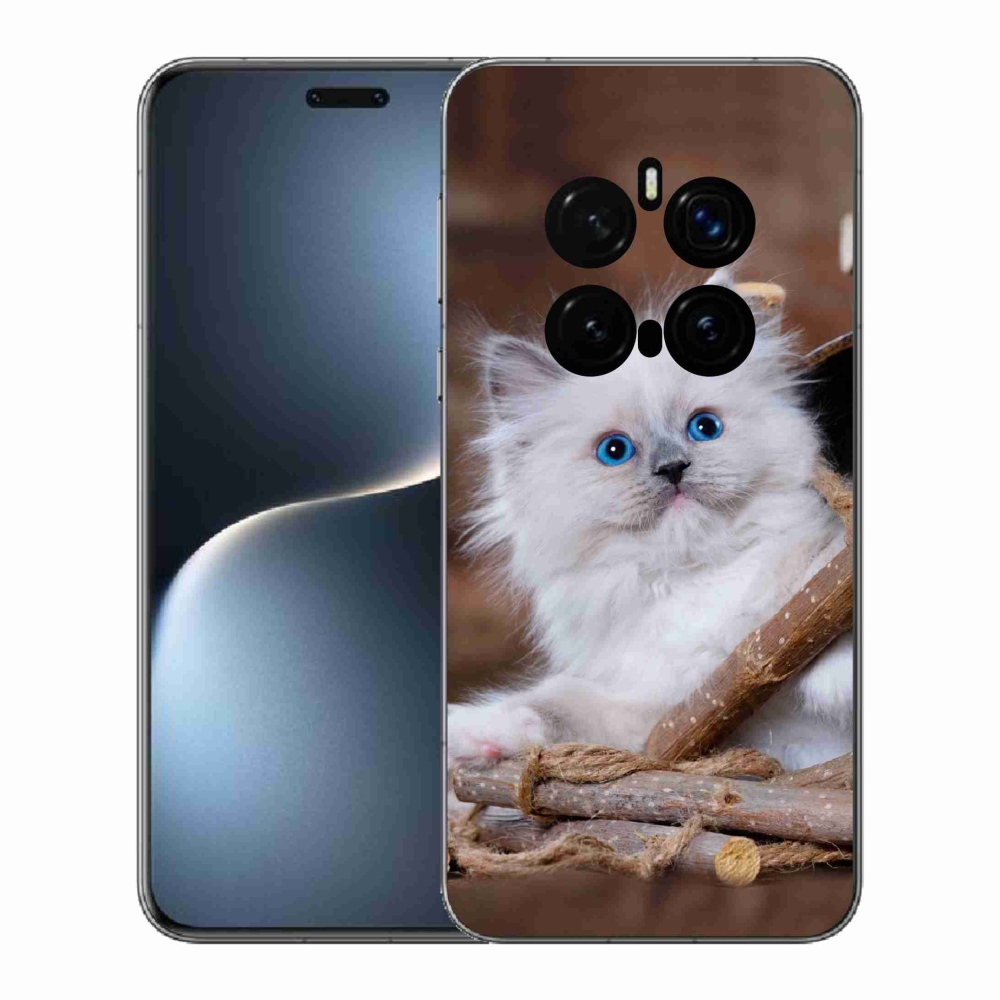 Gél borítás mmCase a Honor Magic 7 Pro 5G készülékhez - fehér cica