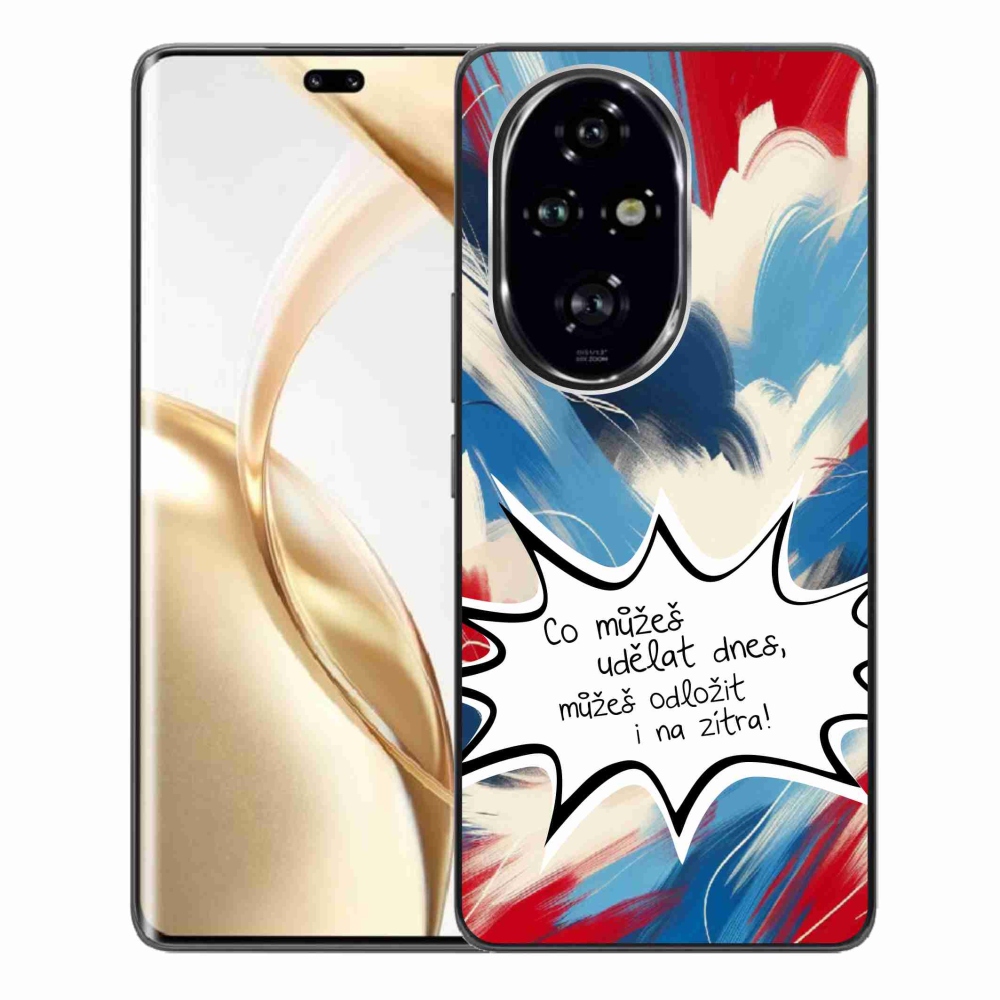 Gél borító mmCase a Honor 200 Pro 5G készülékhez - vicces szöveg 9 fehér háttér