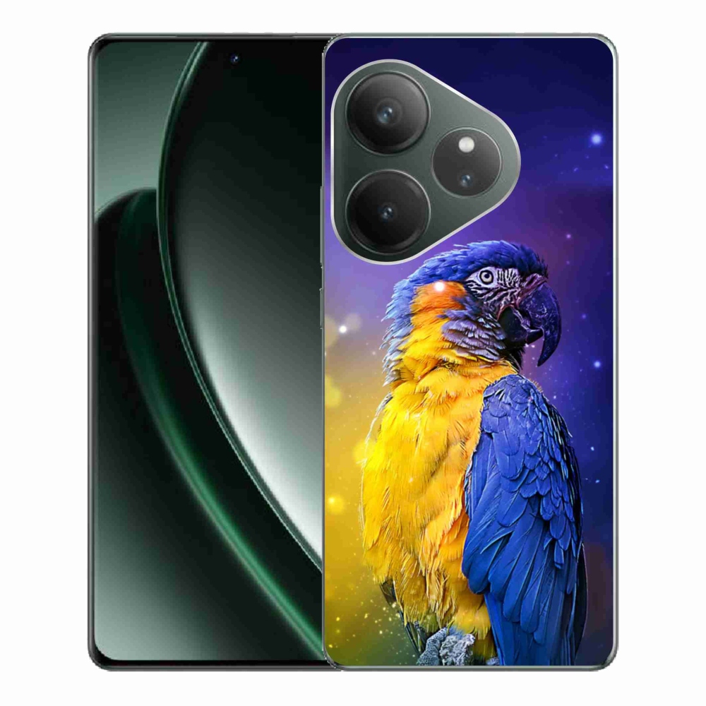 Gél tok mmCase a Realme GT 6 5G/GT 6T 5G számára - papagáj ara 1