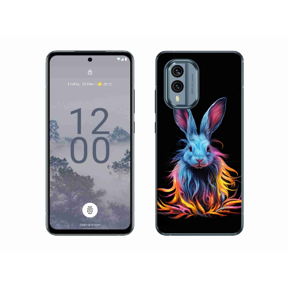 Zselés borítás mmCase a Nokia X30 5G készülékhez - absztrakt nyúl