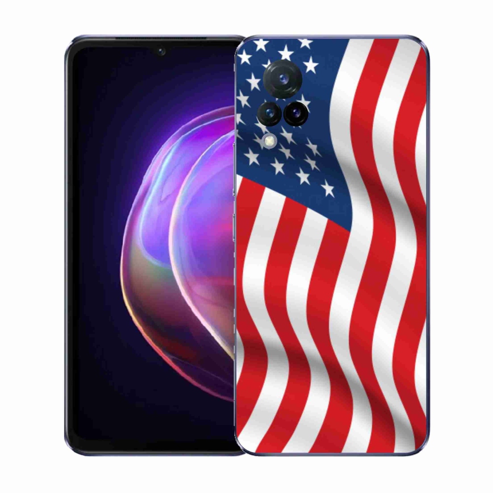 Gél borítás mmCase a Vivo V21 4G/5G készülékhez - amerikai zászló